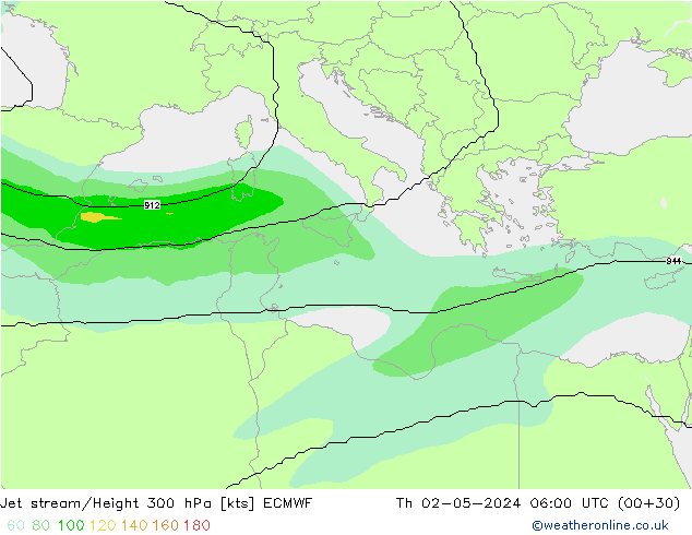 джет ECMWF чт 02.05.2024 06 UTC