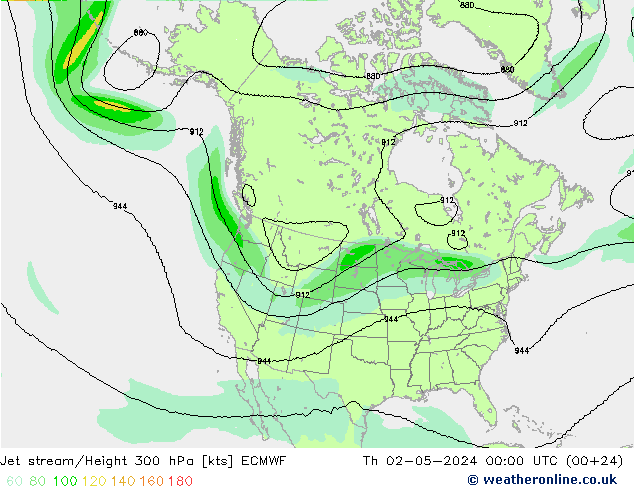 Polarjet ECMWF Do 02.05.2024 00 UTC