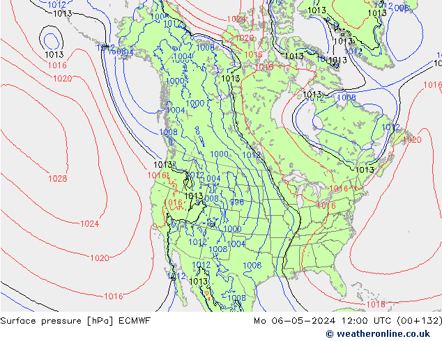 Surface pressure ECMWF Mo 06.05.2024 12 UTC