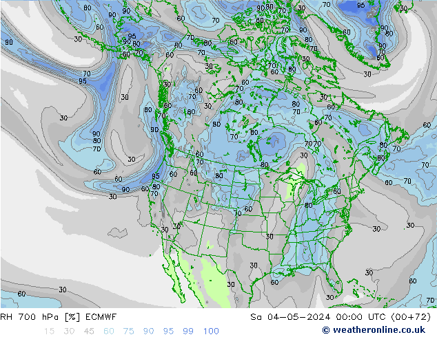 RH 700 hPa ECMWF Sa 04.05.2024 00 UTC