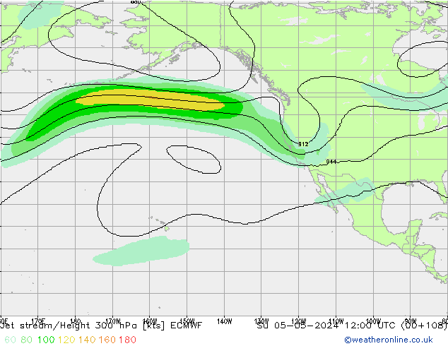 Courant-jet ECMWF dim 05.05.2024 12 UTC