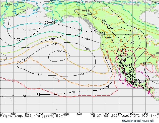 Hoogte/Temp. 925 hPa ECMWF di 07.05.2024 00 UTC