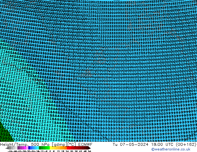 Geop./Temp. 500 hPa ECMWF mar 07.05.2024 18 UTC