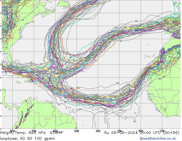 Height/Temp. 925 hPa ECMWF Su 05.05.2024 00 UTC