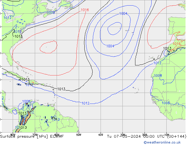 pression de l'air ECMWF mar 07.05.2024 00 UTC