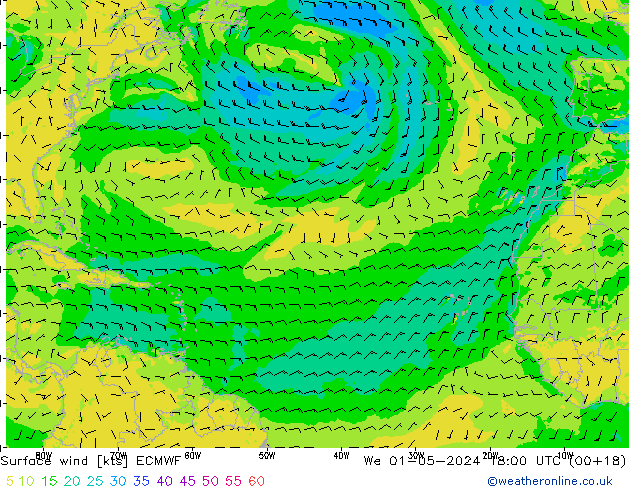  10 m ECMWF  01.05.2024 18 UTC