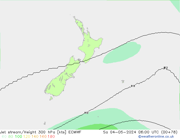 Straalstroom ECMWF za 04.05.2024 06 UTC