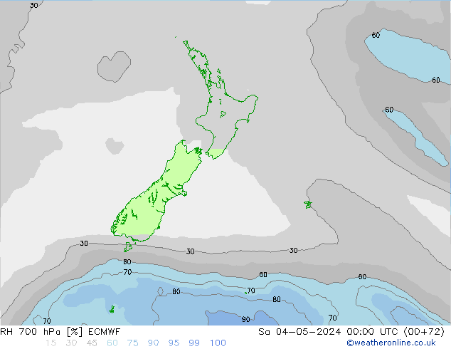 RH 700 hPa ECMWF  04.05.2024 00 UTC