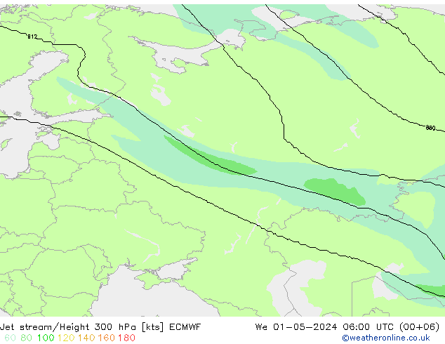 Polarjet ECMWF Mi 01.05.2024 06 UTC