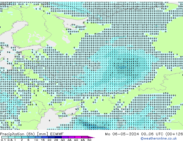 opad (6h) ECMWF pon. 06.05.2024 06 UTC