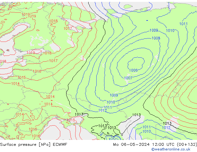 Surface pressure ECMWF Mo 06.05.2024 12 UTC