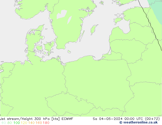 Jet stream/Height 300 hPa ECMWF Sa 04.05.2024 00 UTC