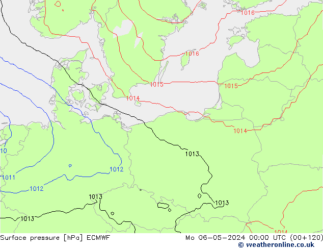 pression de l'air ECMWF lun 06.05.2024 00 UTC