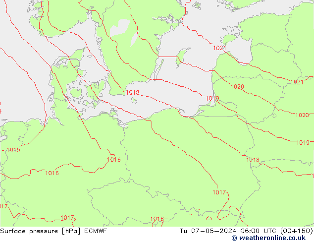 pression de l'air ECMWF mar 07.05.2024 06 UTC