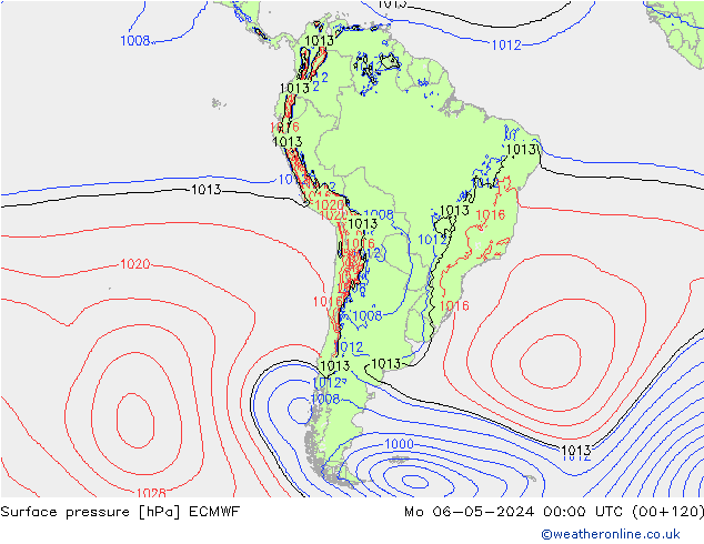 Surface pressure ECMWF Mo 06.05.2024 00 UTC