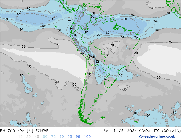 700 hPa Nispi Nem ECMWF Cts 11.05.2024 00 UTC