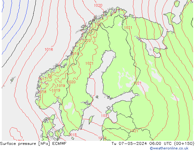 pression de l'air ECMWF mar 07.05.2024 06 UTC