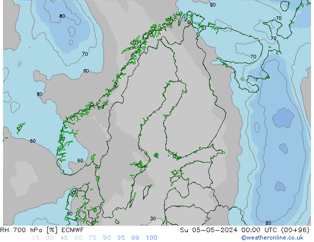 700 hPa Nispi Nem ECMWF Paz 05.05.2024 00 UTC