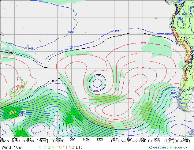 High wind areas ECMWF Fr 03.05.2024 06 UTC