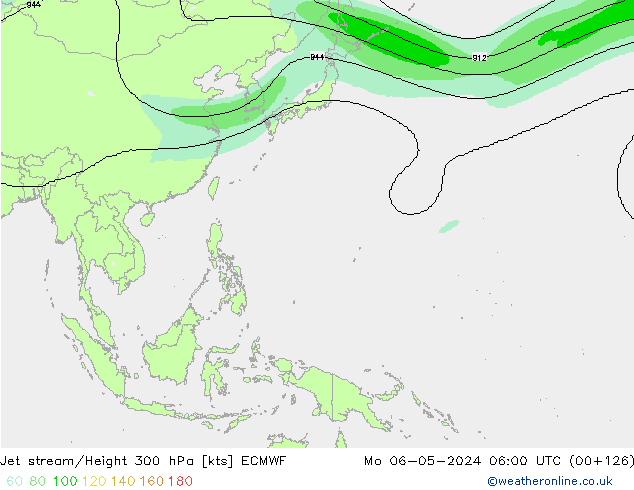 Jet stream ECMWF Seg 06.05.2024 06 UTC