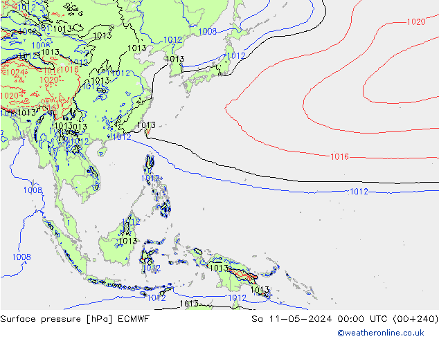 pression de l'air ECMWF sam 11.05.2024 00 UTC