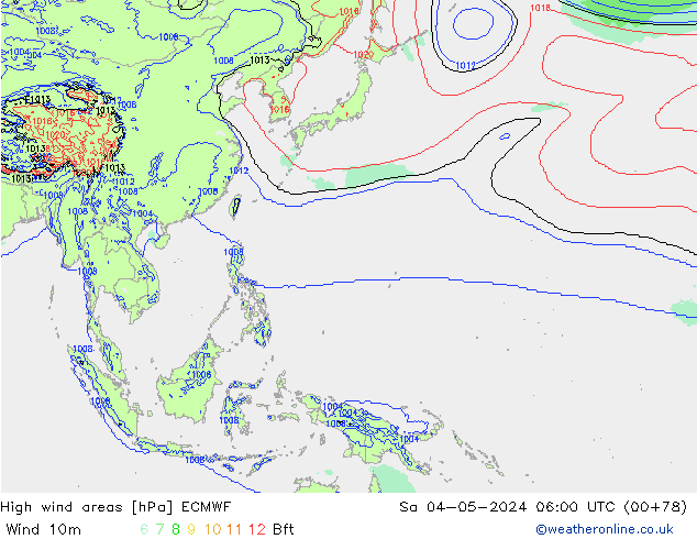 Windvelden ECMWF za 04.05.2024 06 UTC