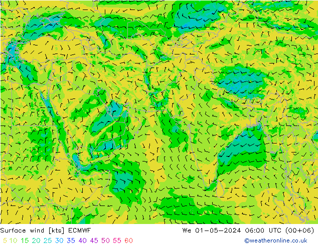  10 m ECMWF  01.05.2024 06 UTC