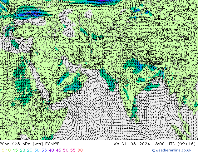  925 hPa ECMWF  01.05.2024 18 UTC