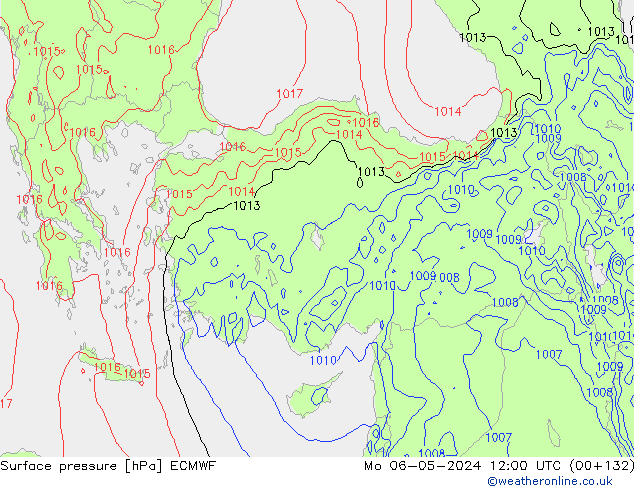 Surface pressure ECMWF Mo 06.05.2024 12 UTC