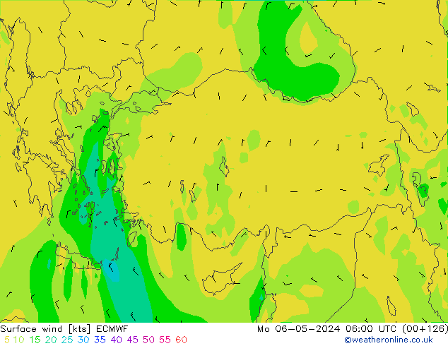 Surface wind ECMWF Mo 06.05.2024 06 UTC