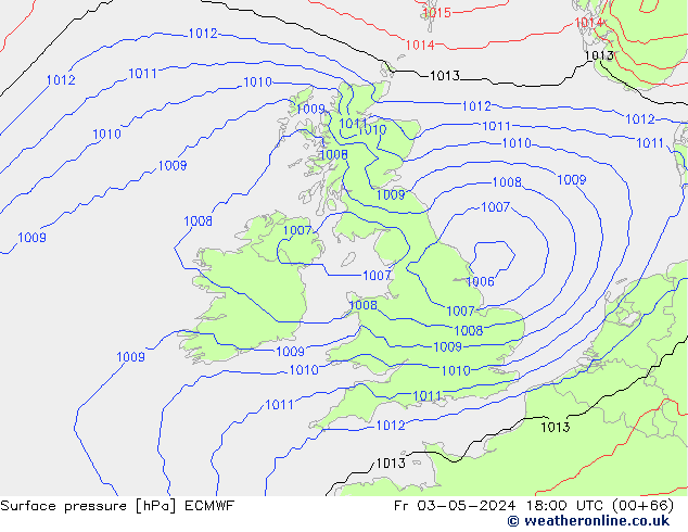 Surface pressure ECMWF Fr 03.05.2024 18 UTC