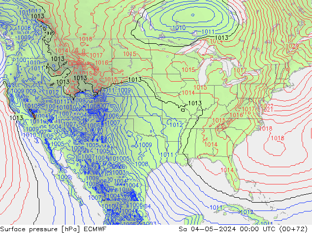 Yer basıncı ECMWF Cts 04.05.2024 00 UTC