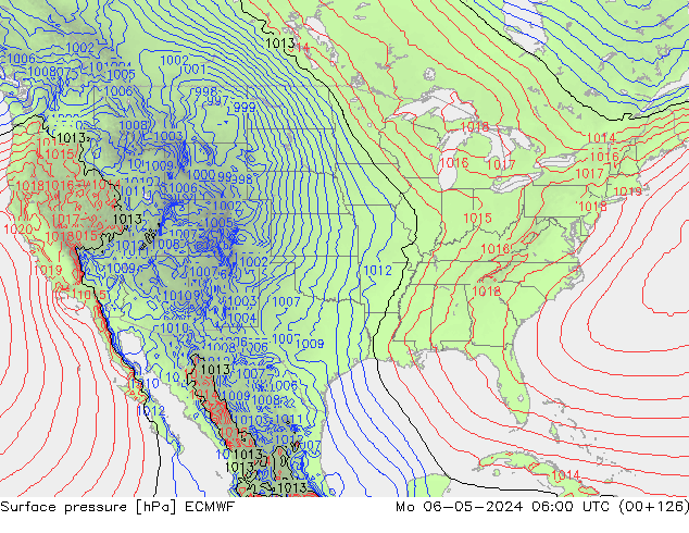 pression de l'air ECMWF lun 06.05.2024 06 UTC