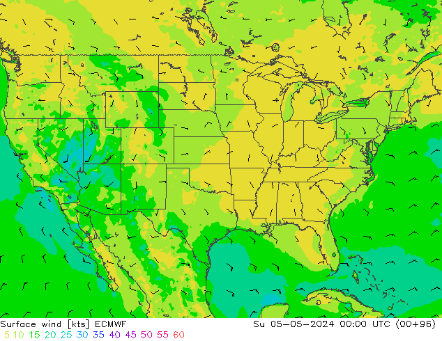  10 m ECMWF  05.05.2024 00 UTC