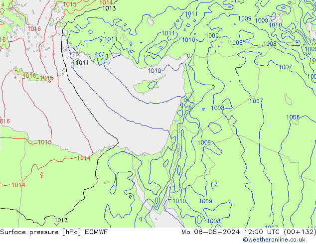 Yer basıncı ECMWF Pzt 06.05.2024 12 UTC