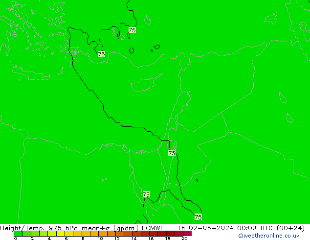 Height/Temp. 925 hPa ECMWF  02.05.2024 00 UTC