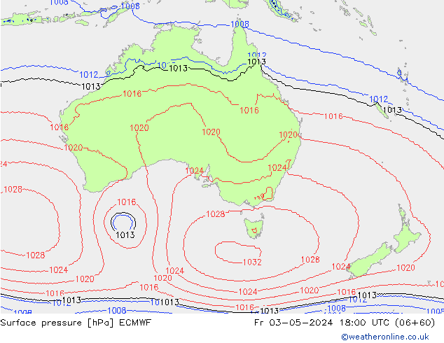 Surface pressure ECMWF Fr 03.05.2024 18 UTC