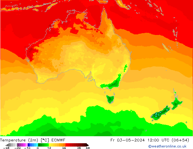 карта температуры ECMWF пт 03.05.2024 12 UTC