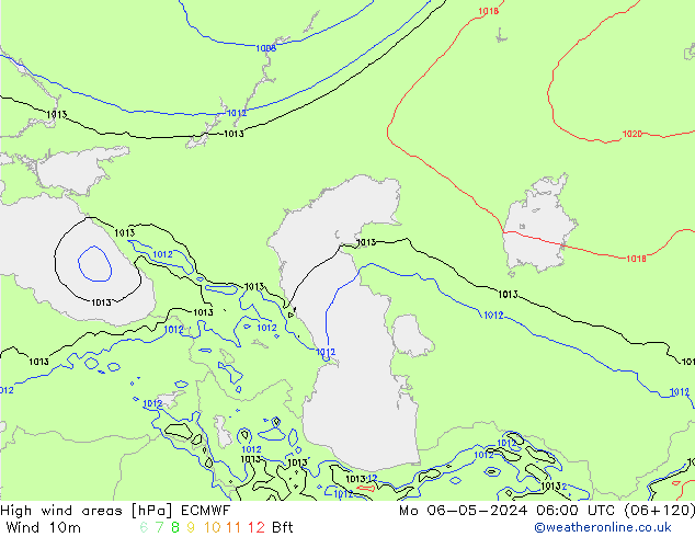 High wind areas ECMWF Seg 06.05.2024 06 UTC