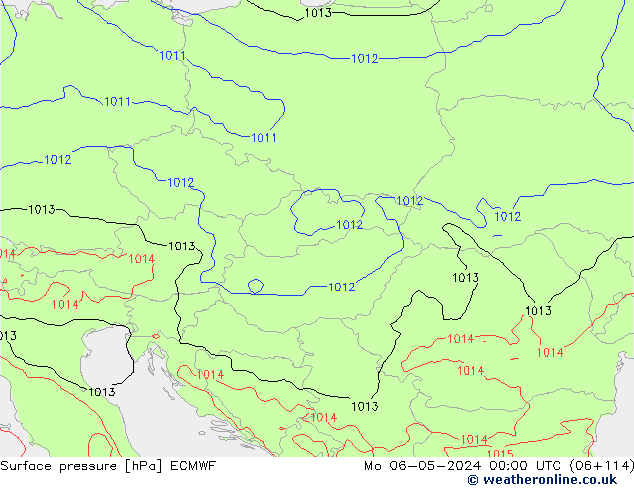 pression de l'air ECMWF lun 06.05.2024 00 UTC