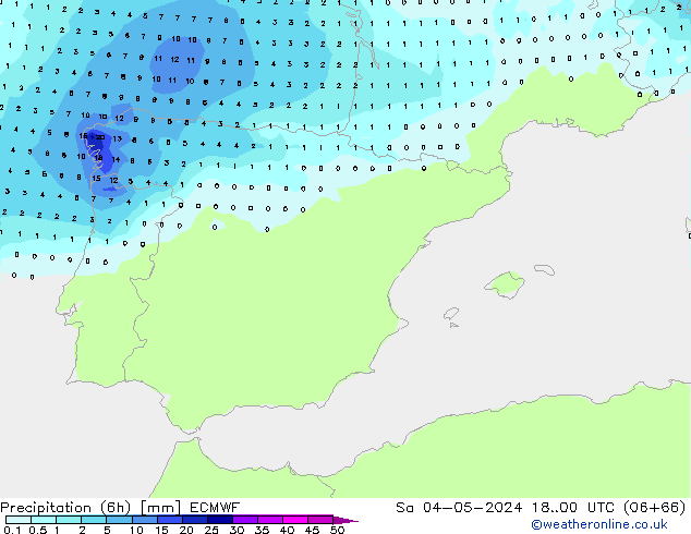 Yağış (6h) ECMWF Cts 04.05.2024 00 UTC