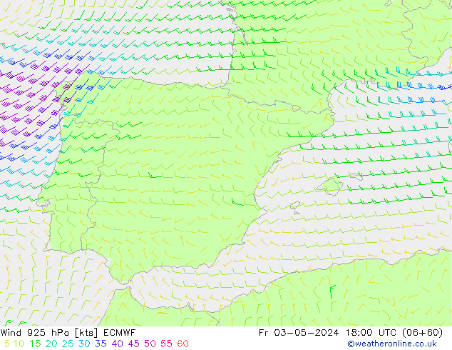  925 hPa ECMWF  03.05.2024 18 UTC