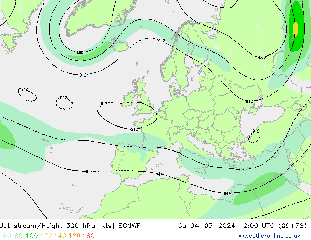 Courant-jet ECMWF sam 04.05.2024 12 UTC