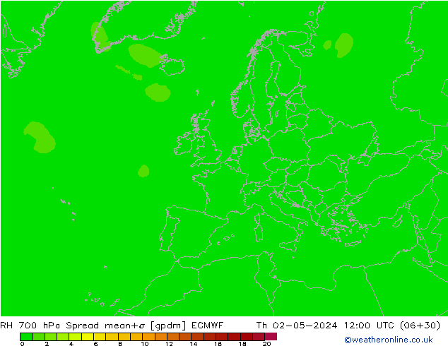 RV 700 hPa Spread ECMWF do 02.05.2024 12 UTC