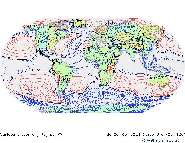 pression de l'air ECMWF lun 06.05.2024 06 UTC