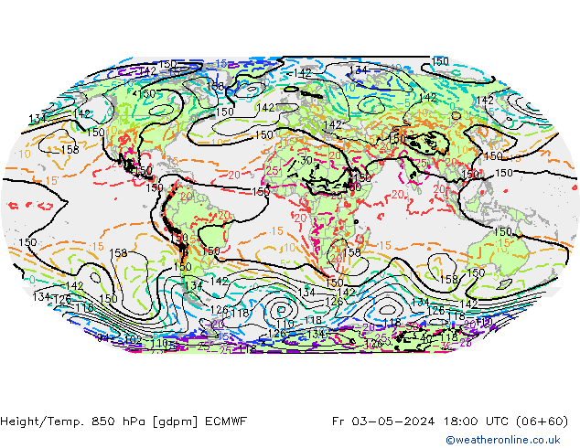 Height/Temp. 850 hPa ECMWF pt. 03.05.2024 18 UTC