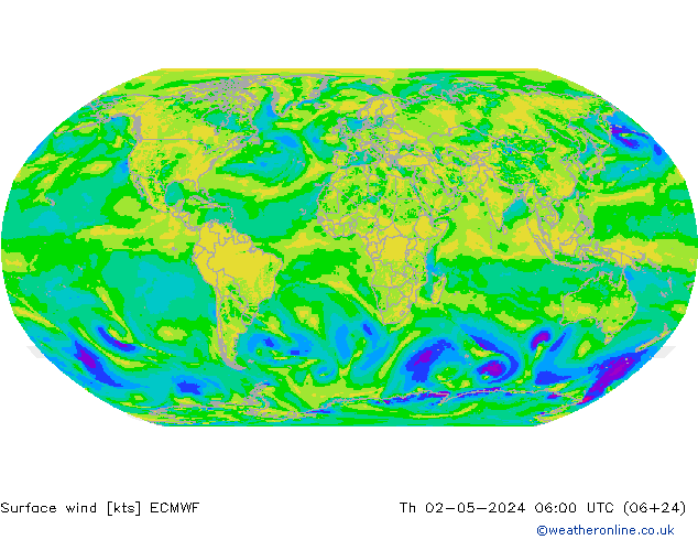 Viento 10 m ECMWF jue 02.05.2024 06 UTC