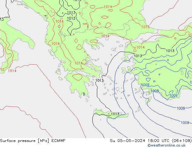 ciśnienie ECMWF nie. 05.05.2024 18 UTC