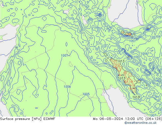 pression de l'air ECMWF lun 06.05.2024 12 UTC