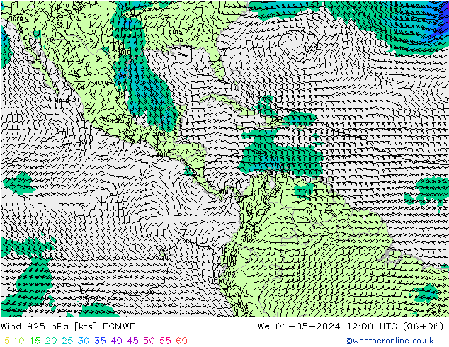  925 hPa ECMWF  01.05.2024 12 UTC